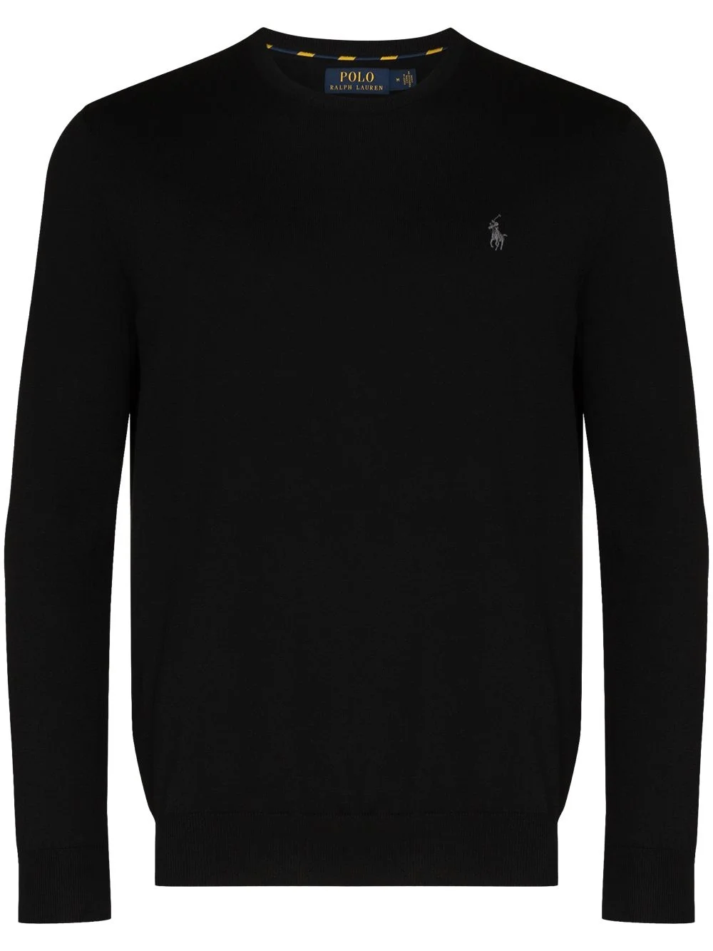 logo embroidery crew jumper - 1