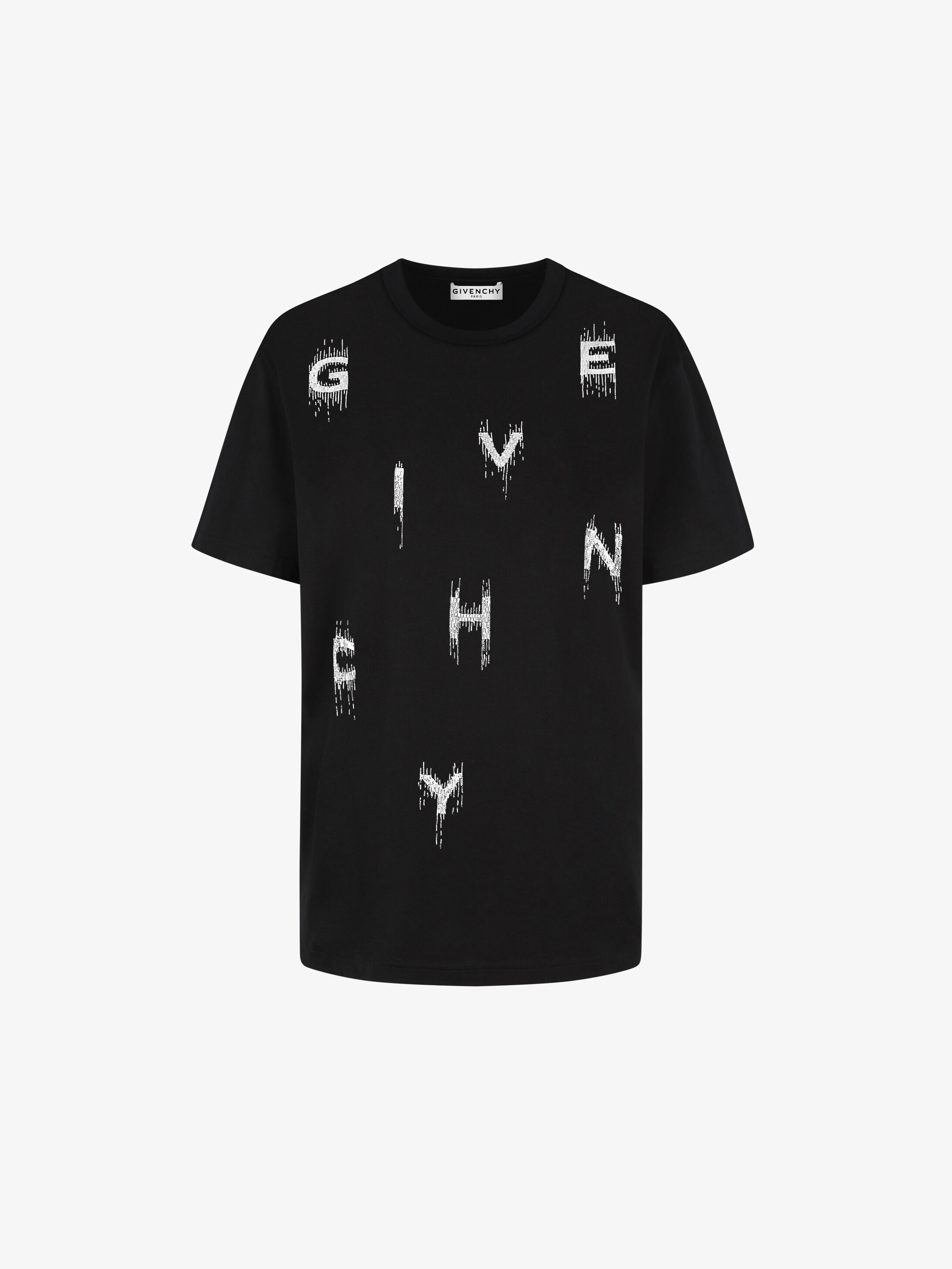 GIVENCHY pearls embroidered t-shirt - 1