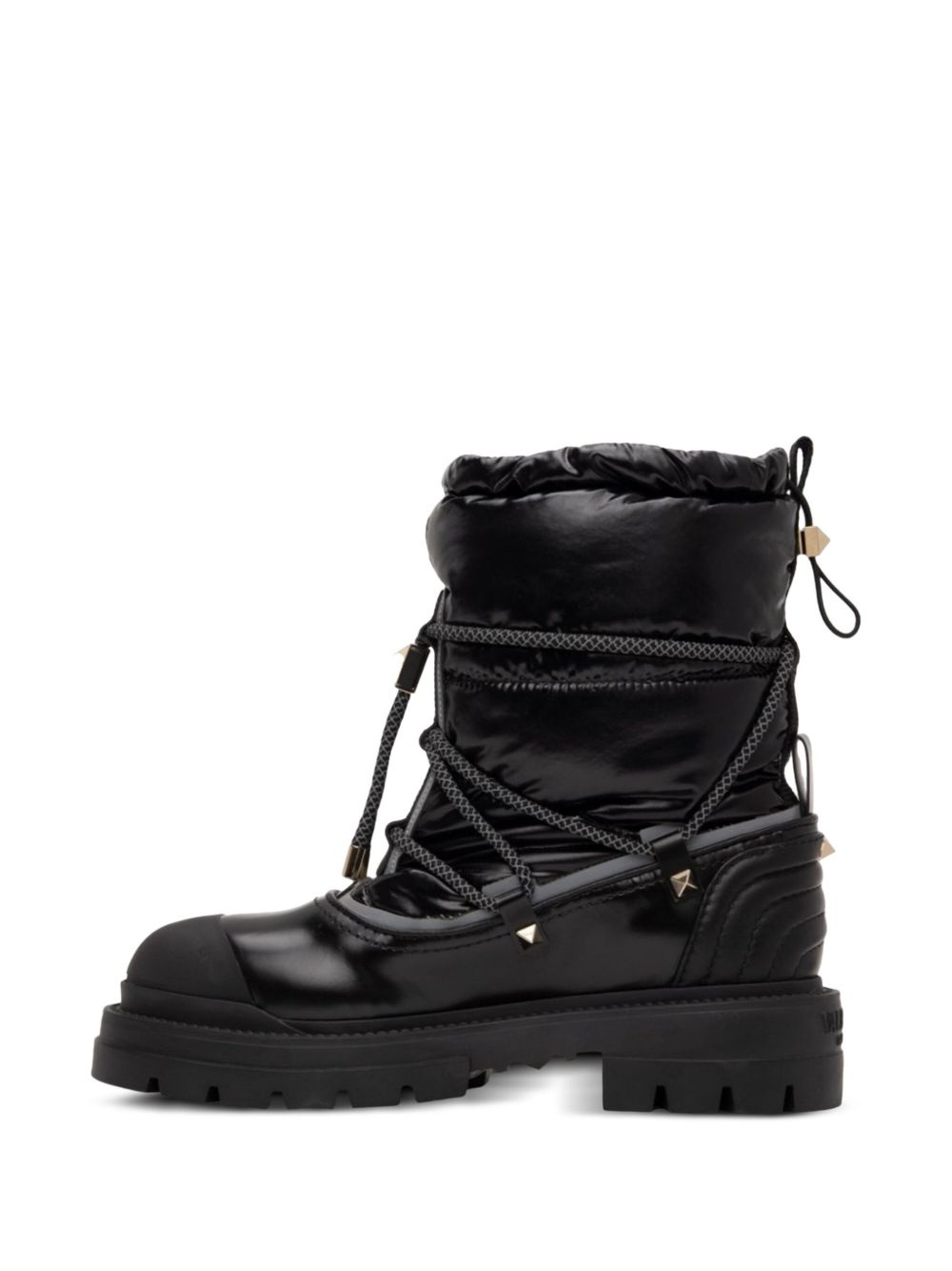 leather combat boots - 4