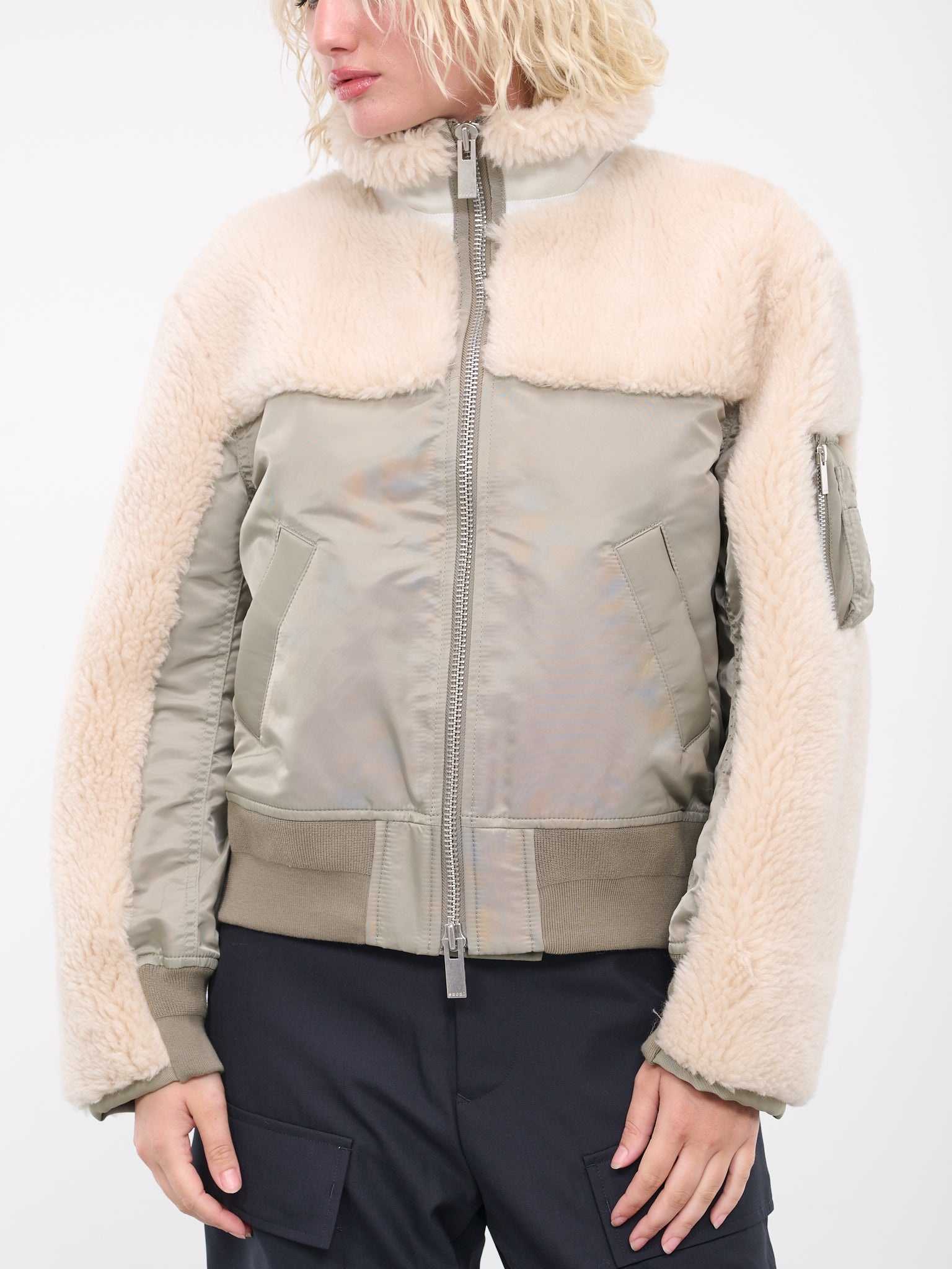 Faux Shearling Blouson - 4