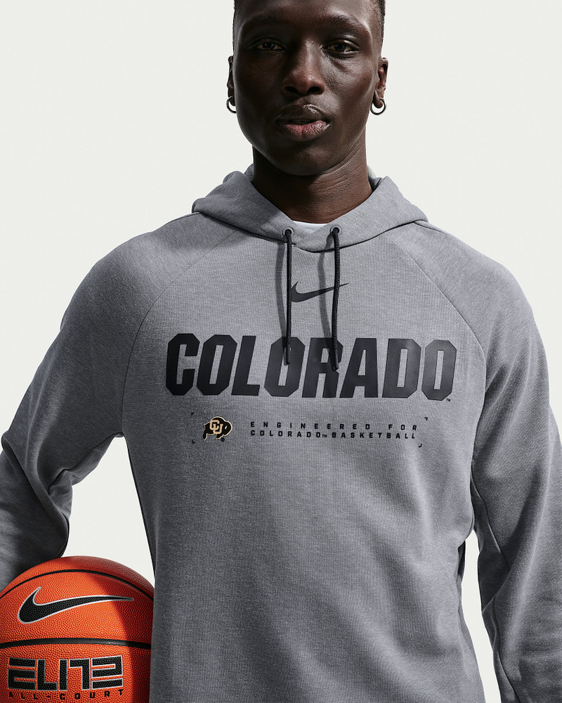 Colorado Buffaloes Nike NCAA Men's Basketball Coaches' Pullover Hoodie 3