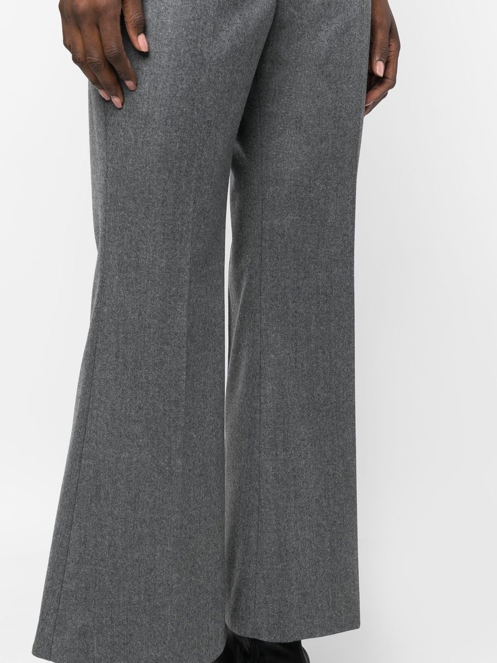 flared wool tailored trousers - 5