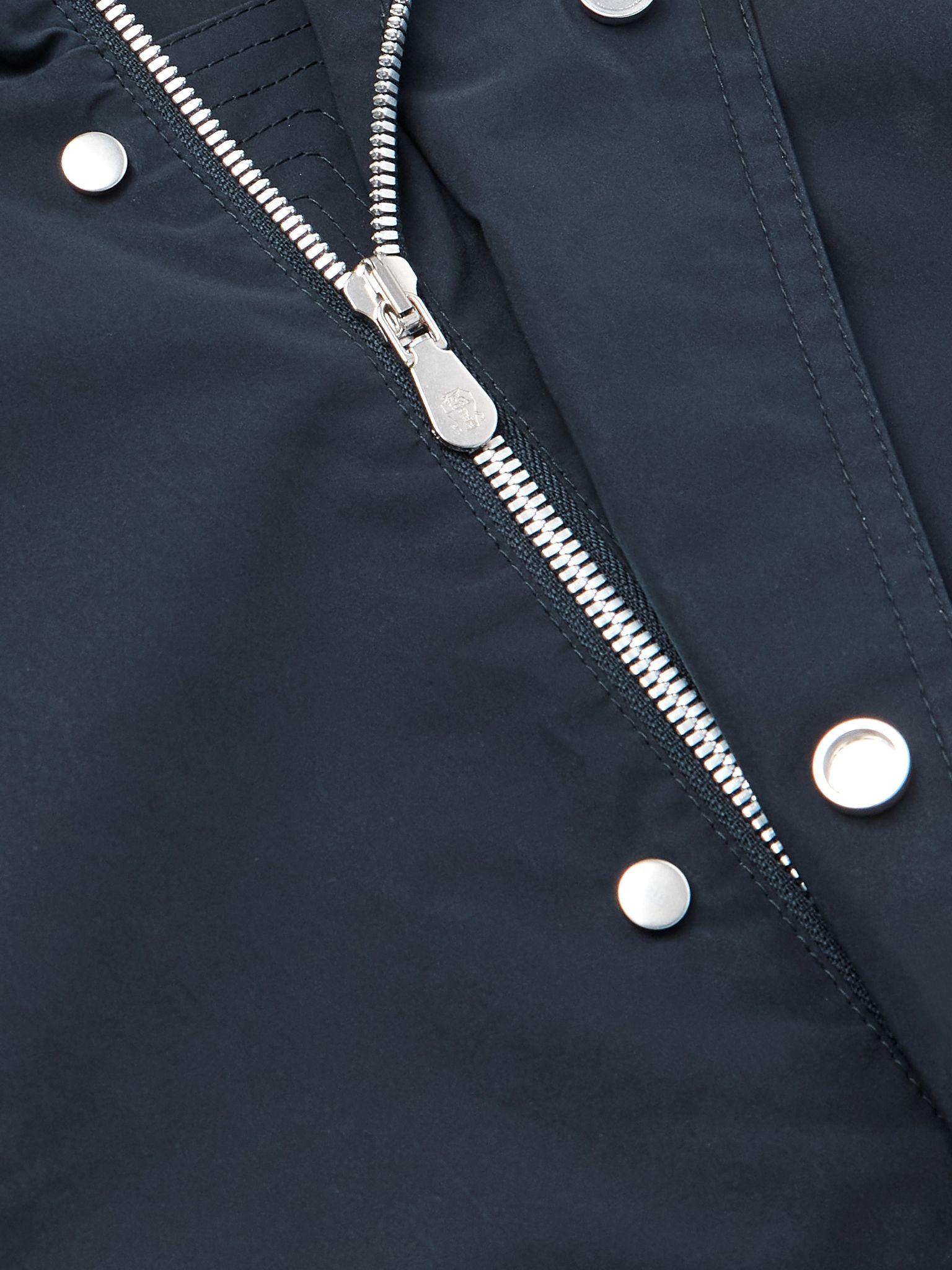 Cotton-Shell Hooded Jacket Navy - 5