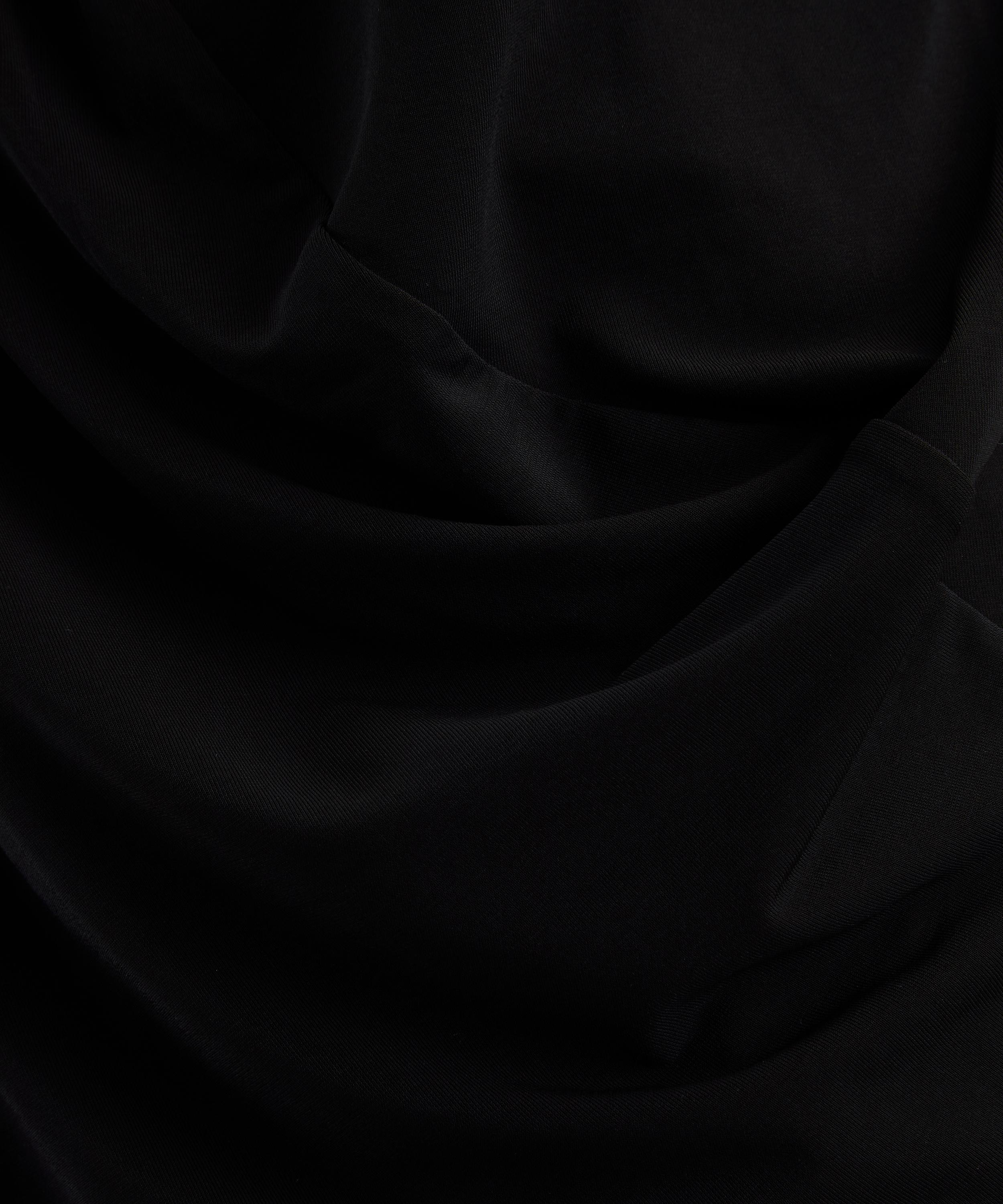 Black DRAPE JERSEY-56 Top - 5