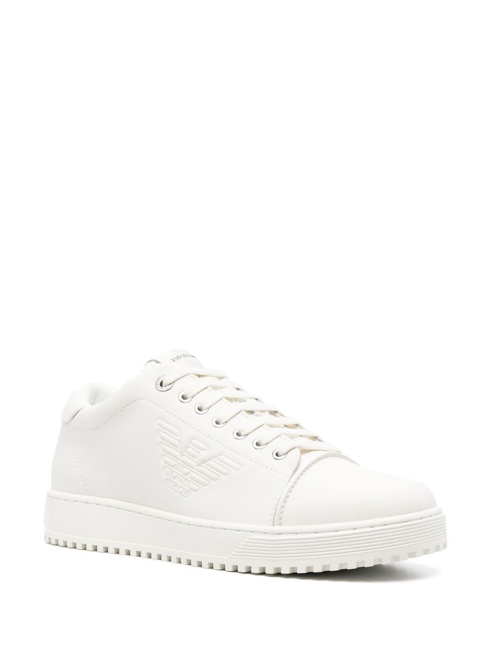 logo-embossed low-top sneakers - 2