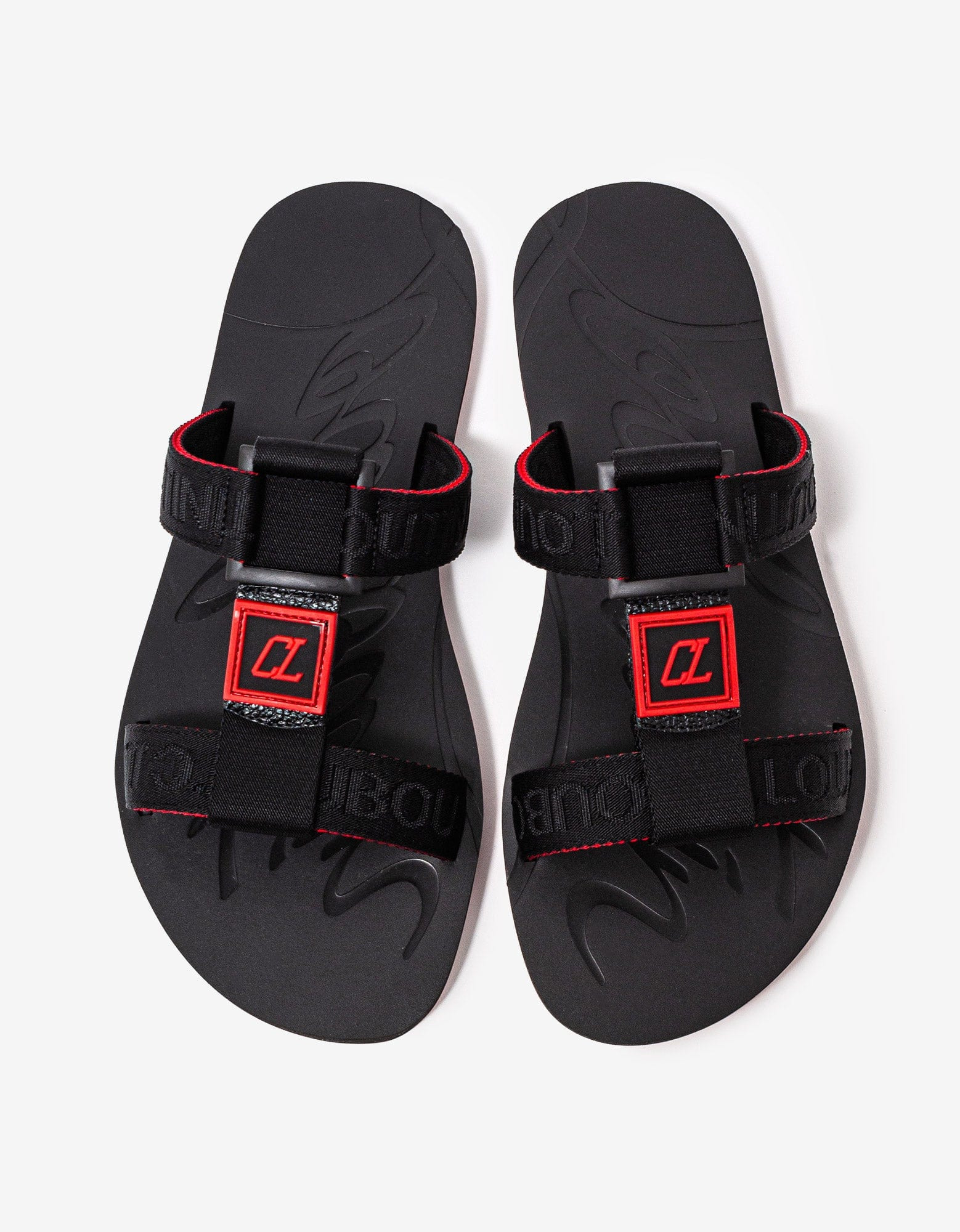 Christian Louboutin Black Surf Sandals - 6