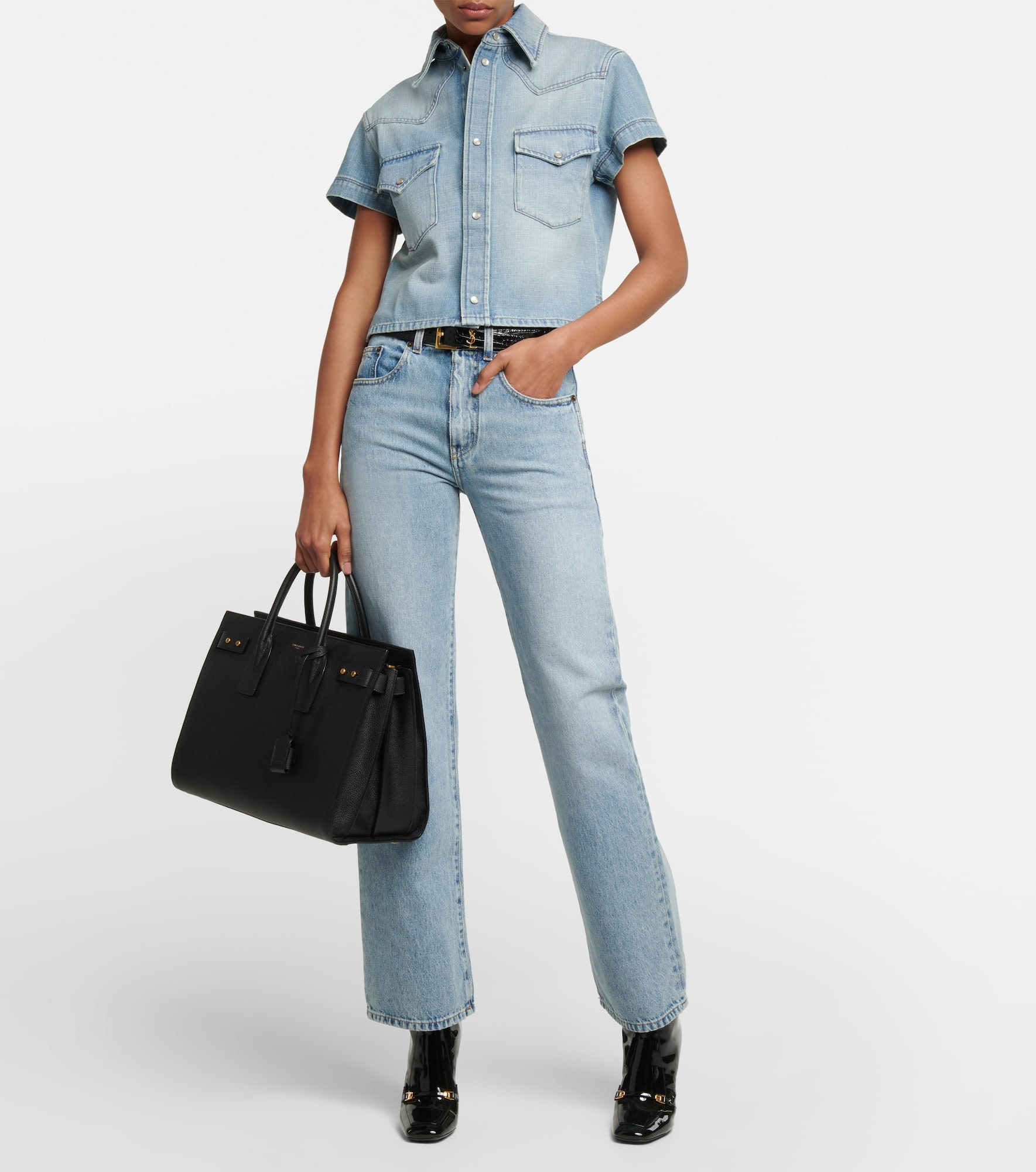Sac De Jour Supple Medium leather tote bag - 5