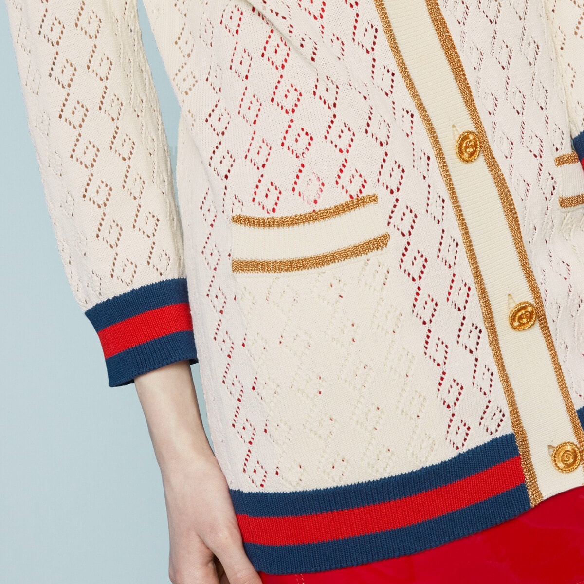 Cotton cardigan with Web - 3