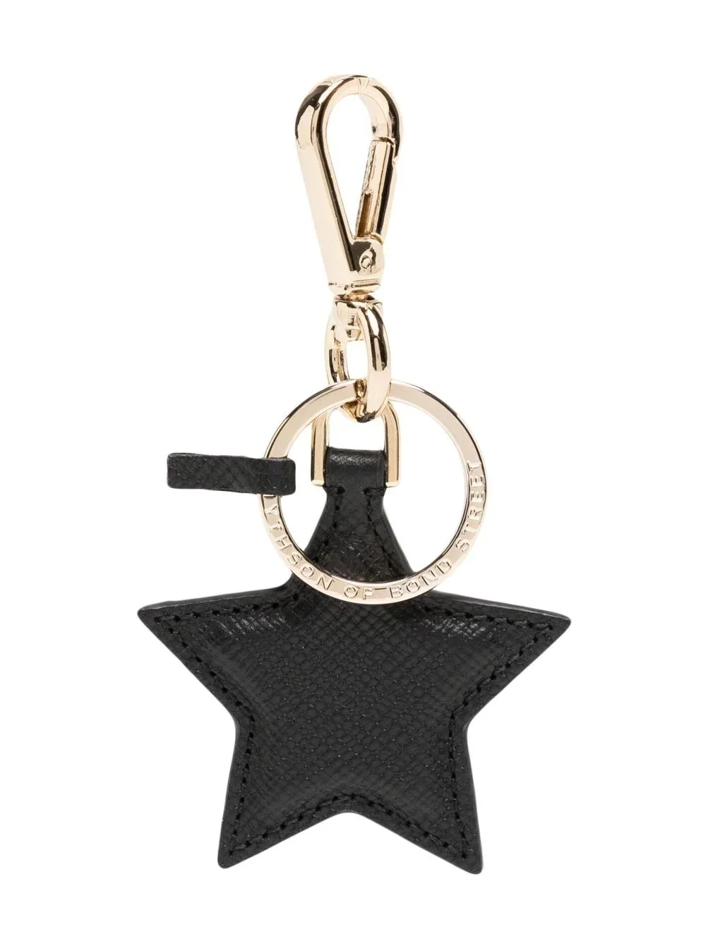 leather star keyring - 1