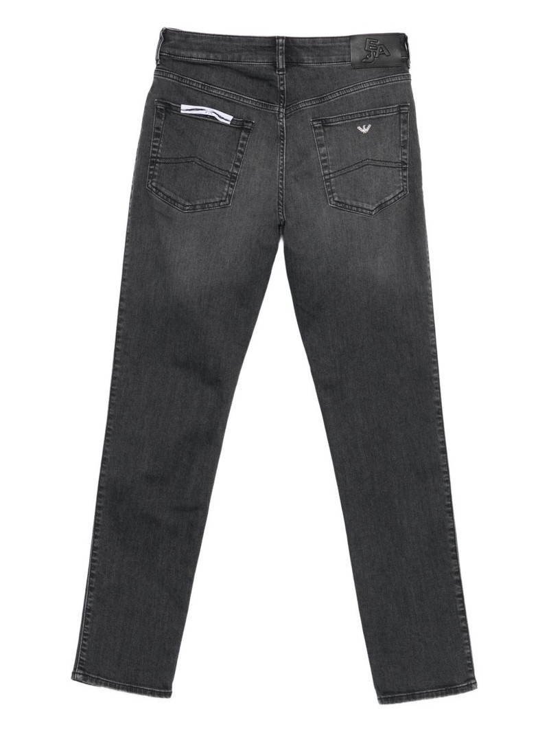 EMPORIO ARMANI logo-patch jeans outlook