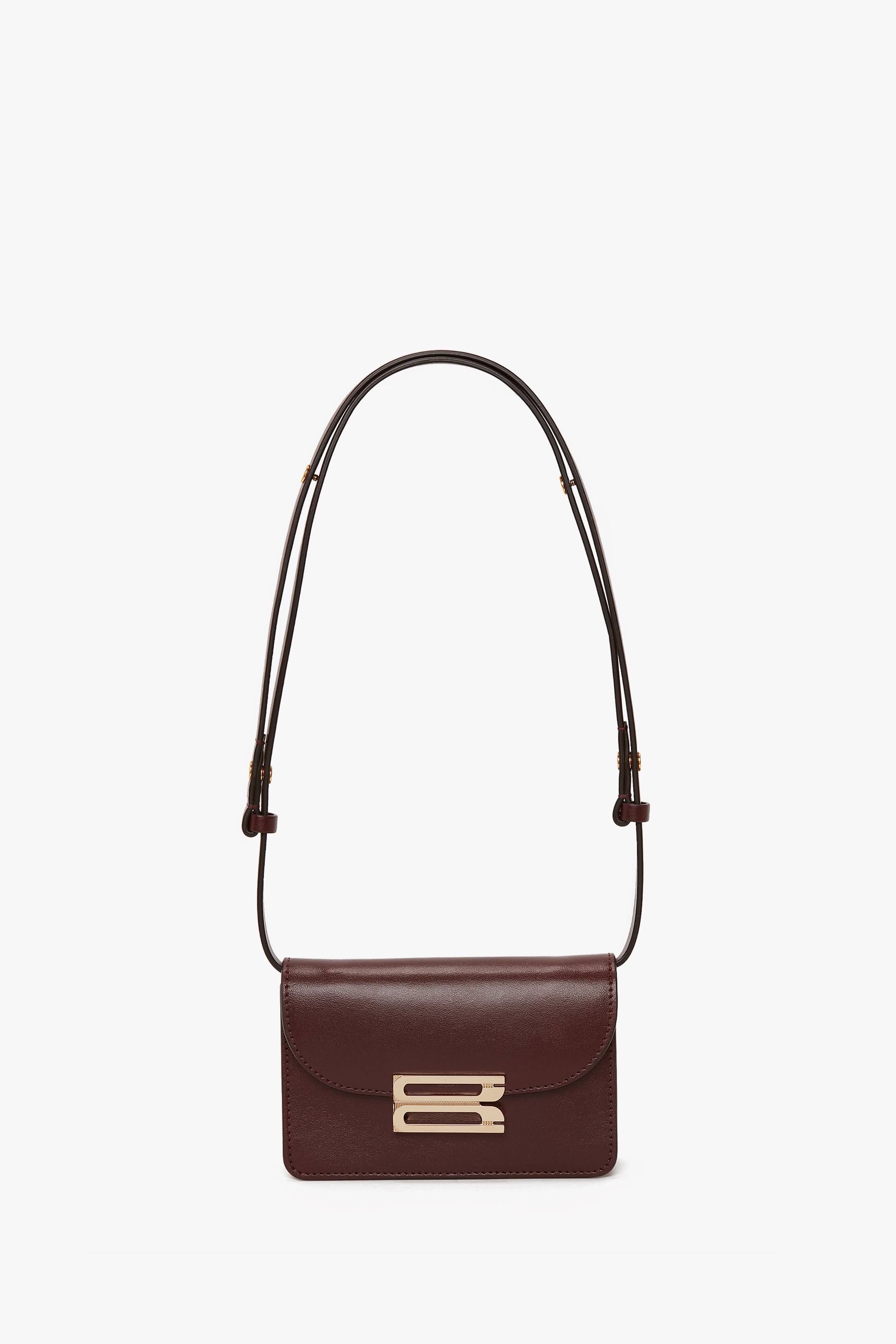 Nano Dorian Bag In Burgundy Smooth Leather - 1