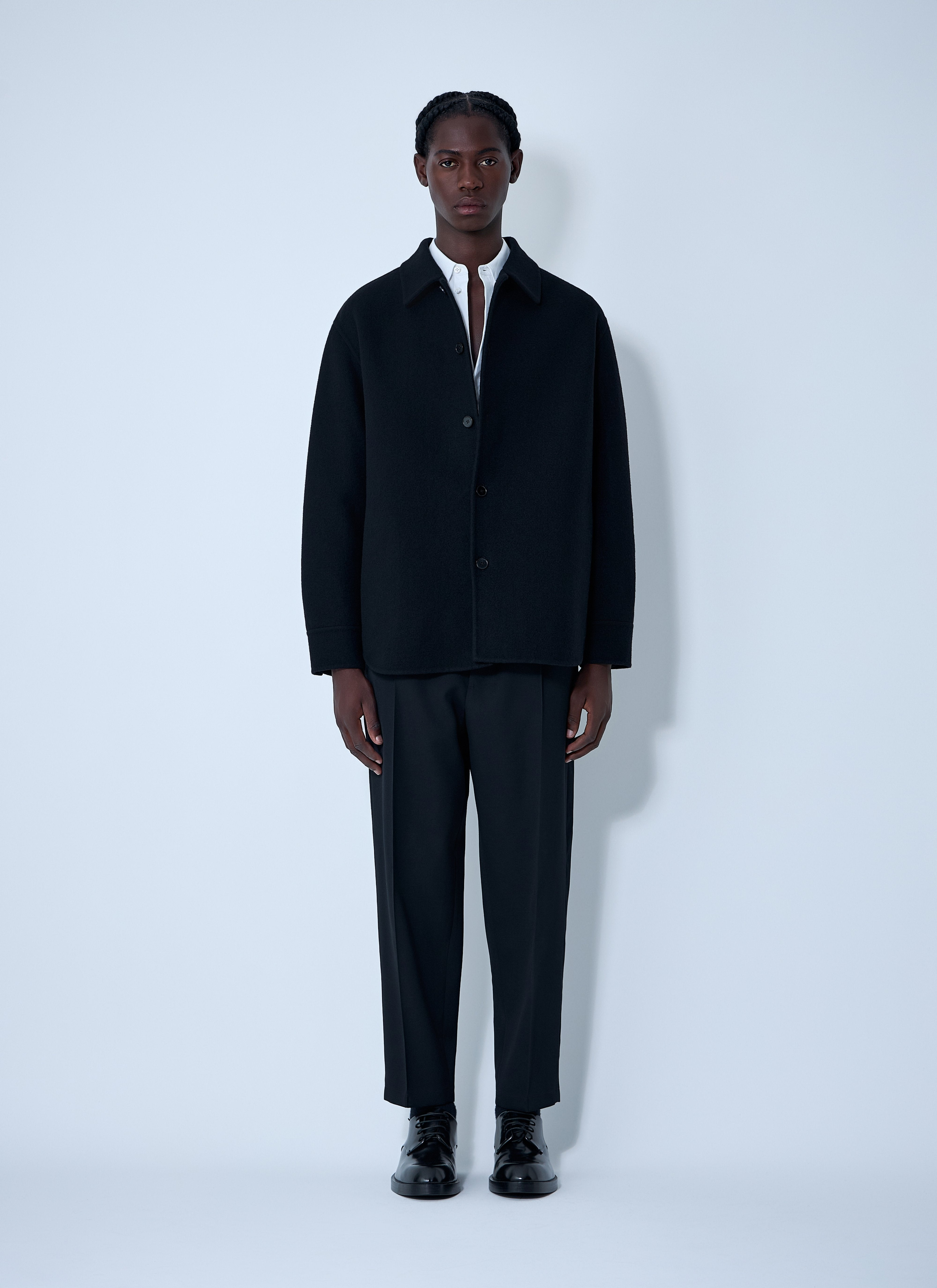 Jil Sander Men Wool Shirt - 2