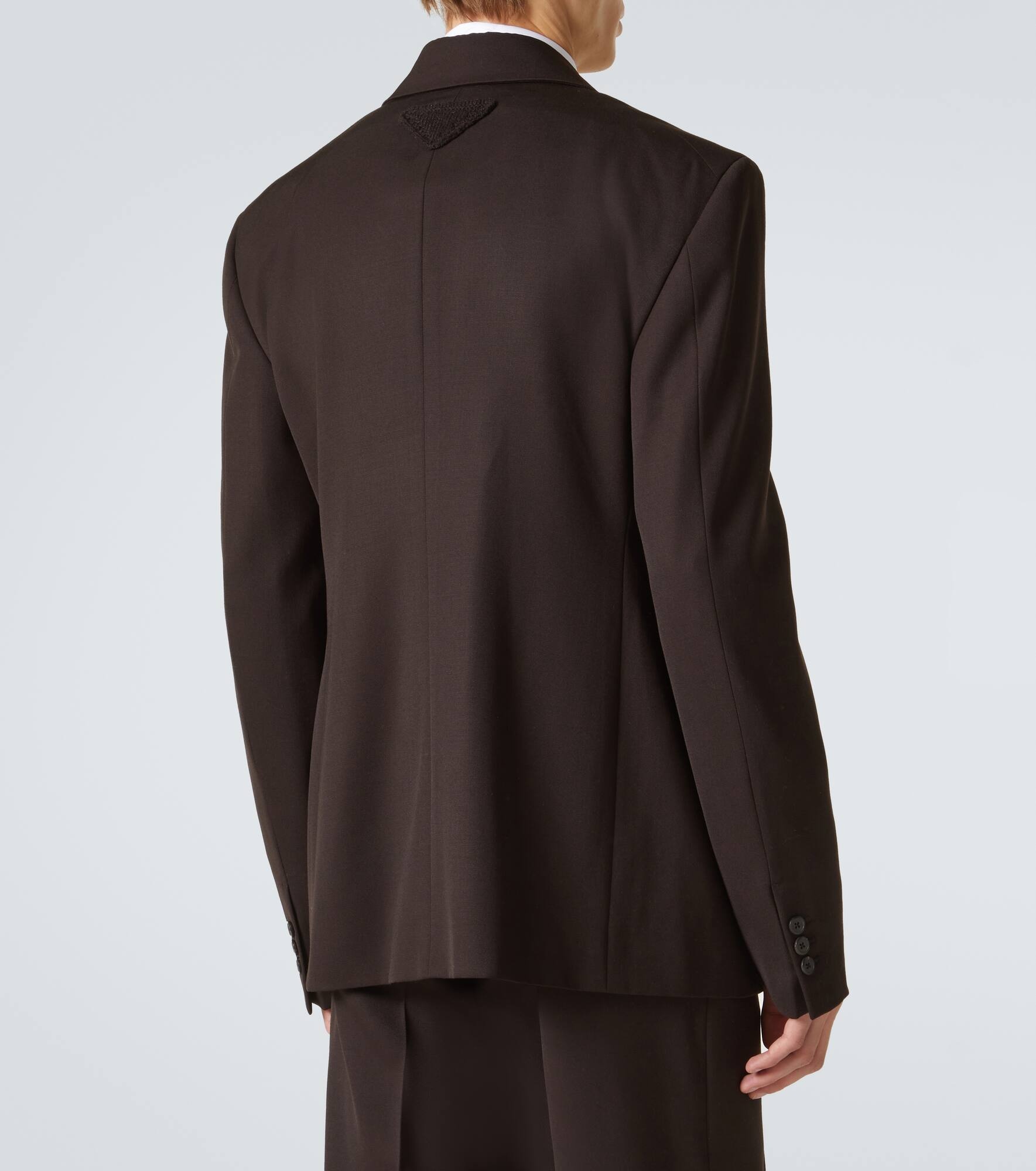 Virgin wool gabardine blazer - 4