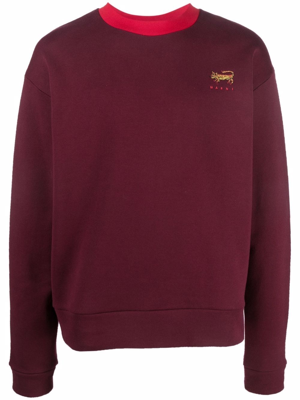 logo-embroidered sweatshirt - 1