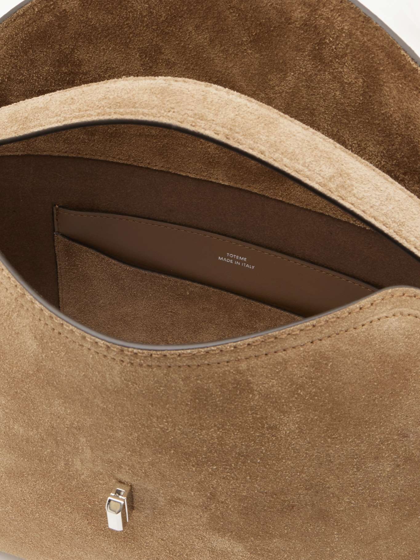 T-Lock suede shoulder bag Brown - 5