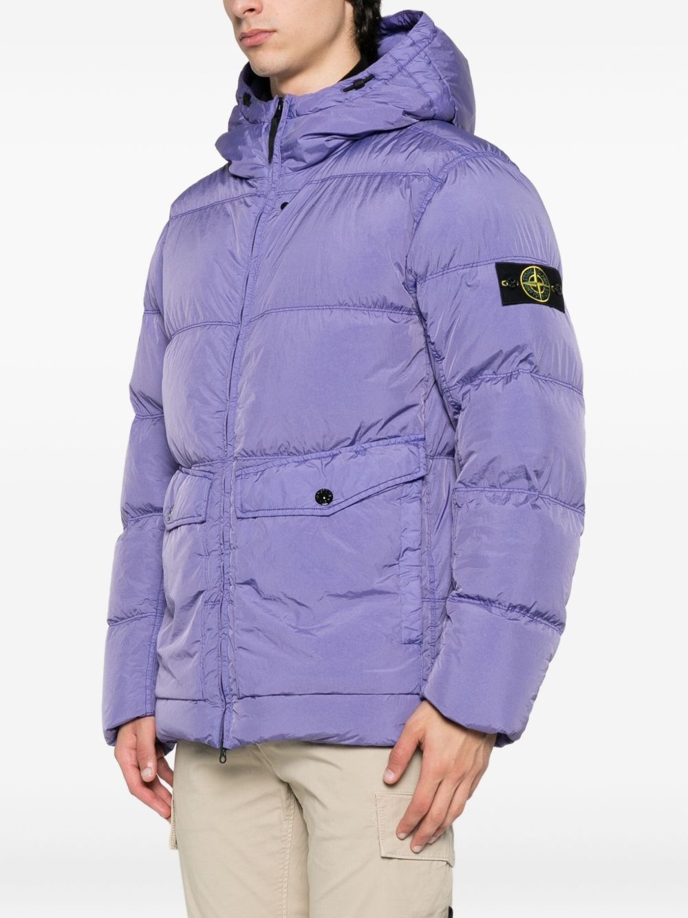 hooded quilted jacket - 3