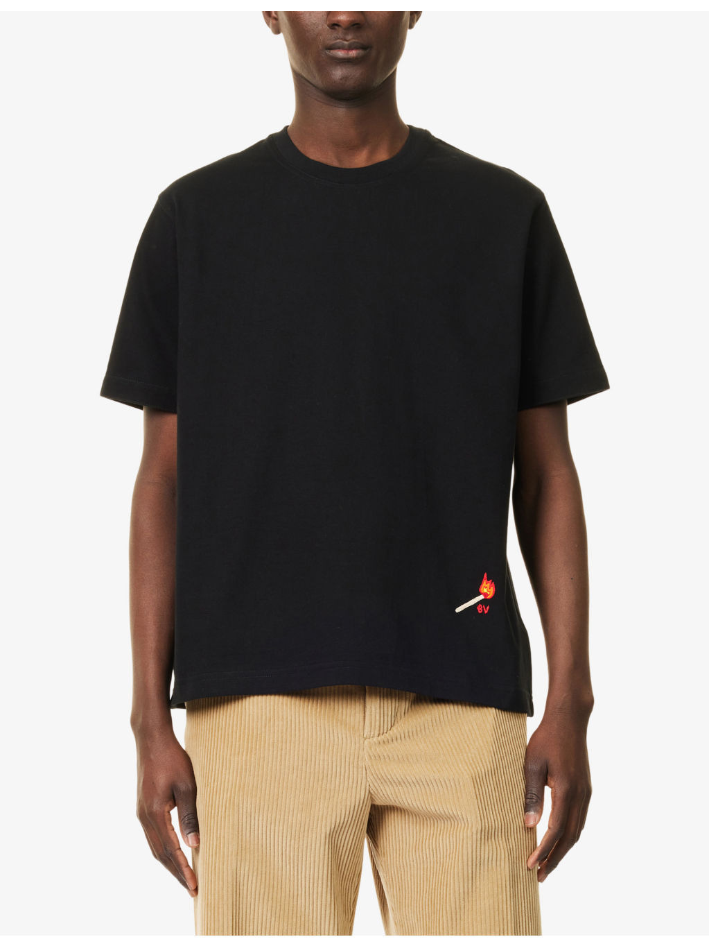 Embroidered Crew-Neck Cotton-Jersey T-Shirt - 3