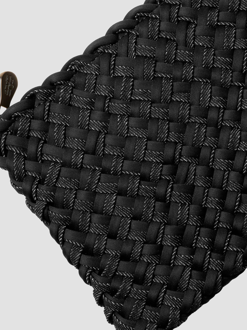 Women's St. Barths Medium Double Weave Tote Bag - Jet 4