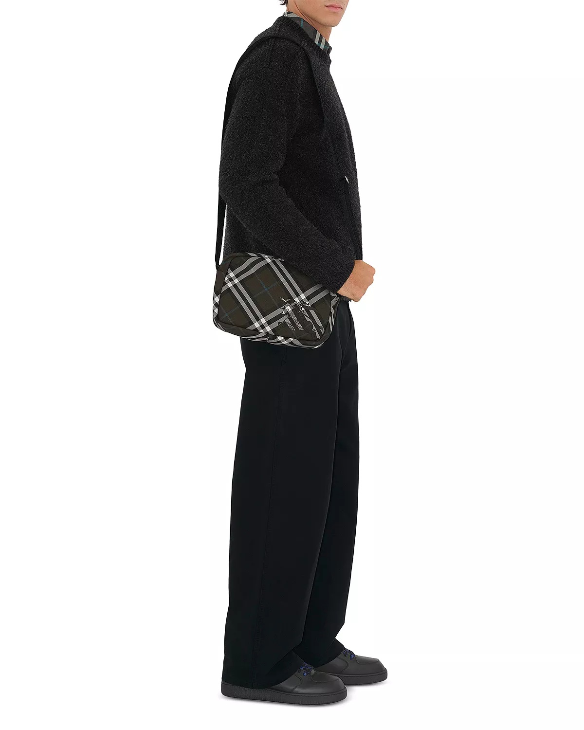 Check Crossbody Bag - 3