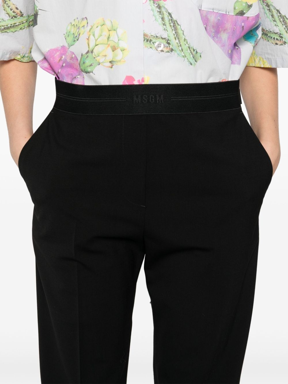 straight-leg trousers - 5