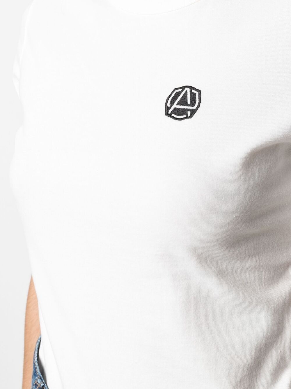 logo patch crew-neck T-shirt - 5