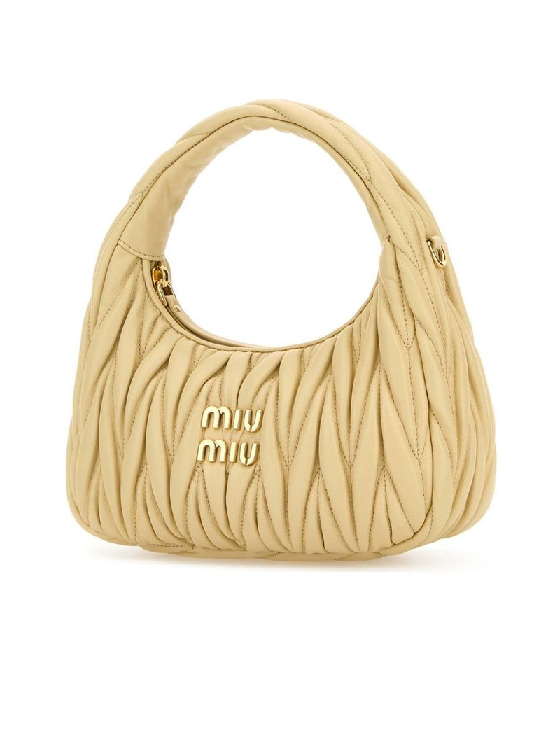 Miu Miu Wander Matelassé Nappa Leather Hobo Bag outlook