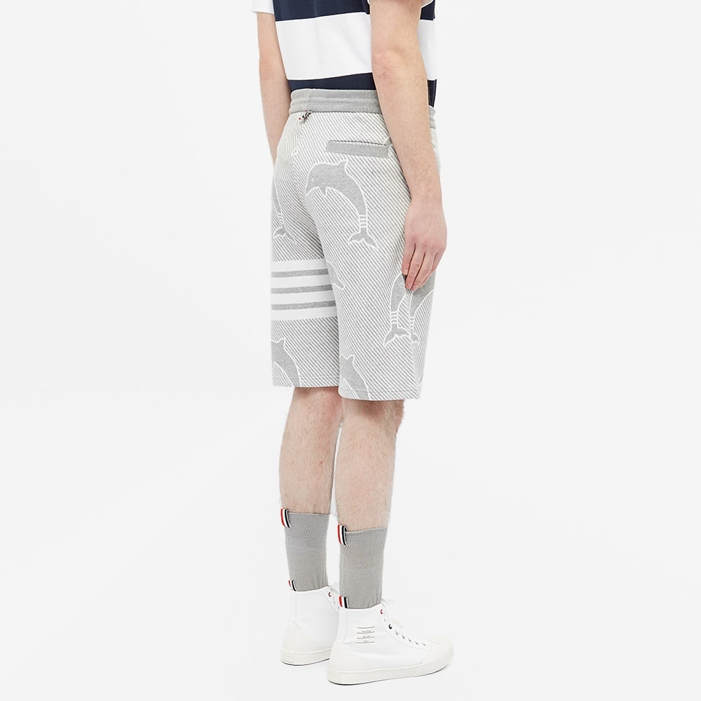 Thom Browne Dolphin Jacquard Four Bar Sweat Short - 6