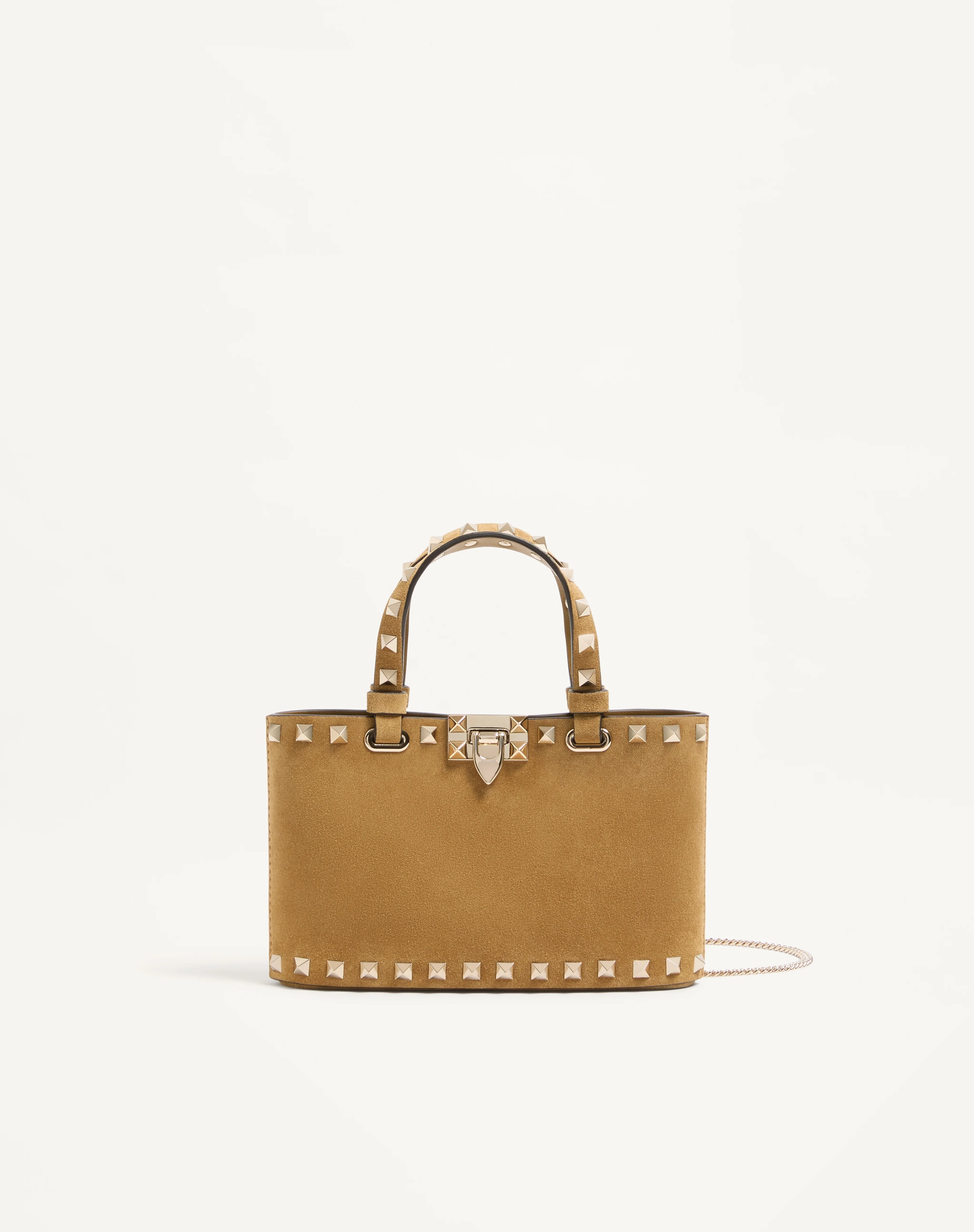ROCKSTUD MINI SUEDE SHOPPING BAG - 1