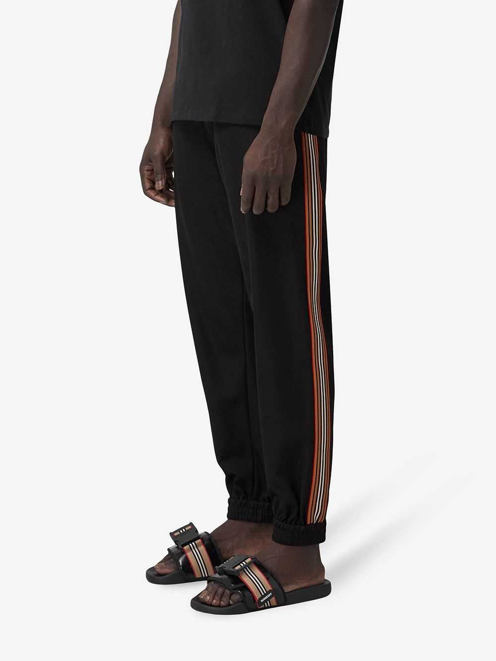 stripe-detail technical track pants - 3