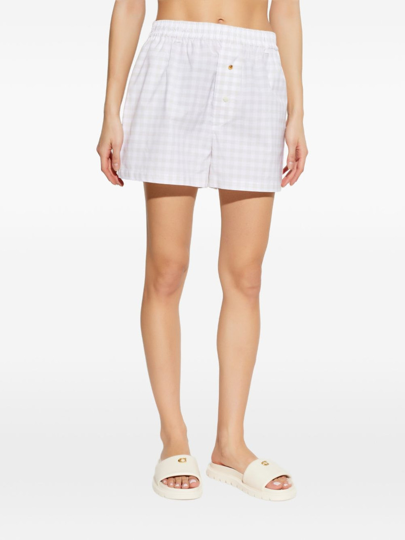 gingham-pattern shorts 3