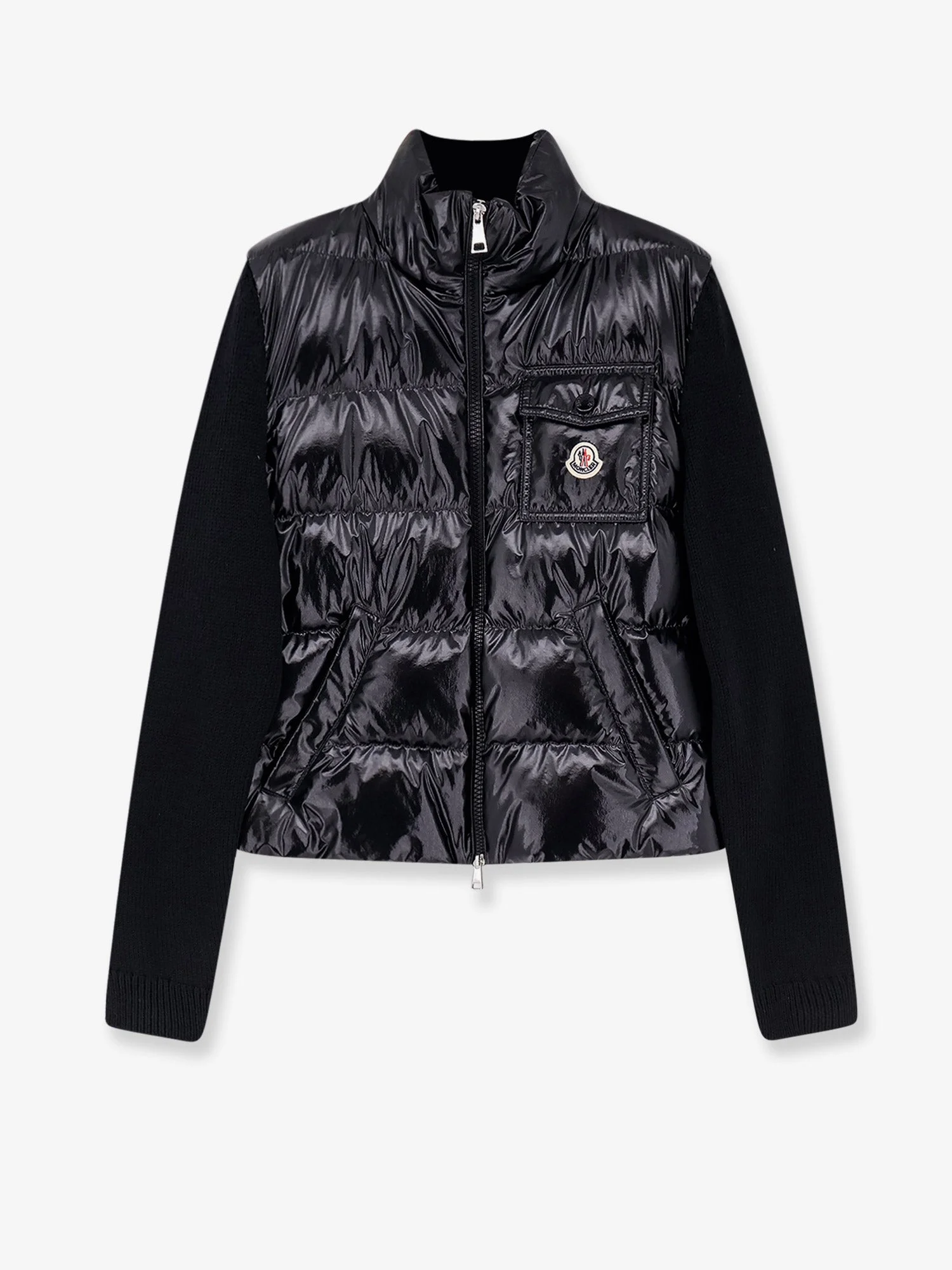 Moncler Women Down Jacket With Virgin Wool Inserts - 1