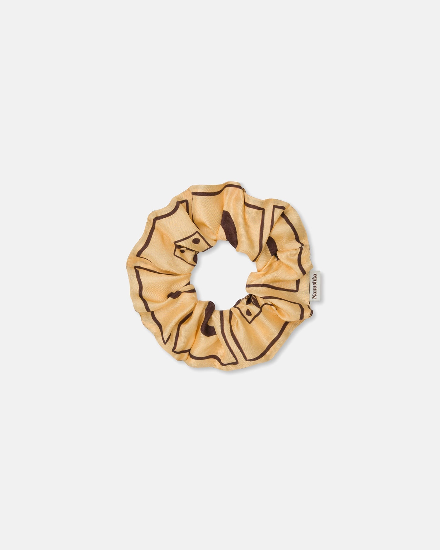 Printed Silk-Twill Scrunchie - 1