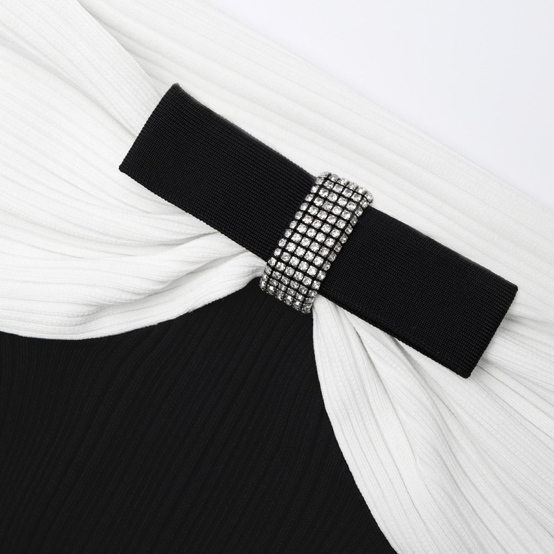 Black Knit Bow Top 5