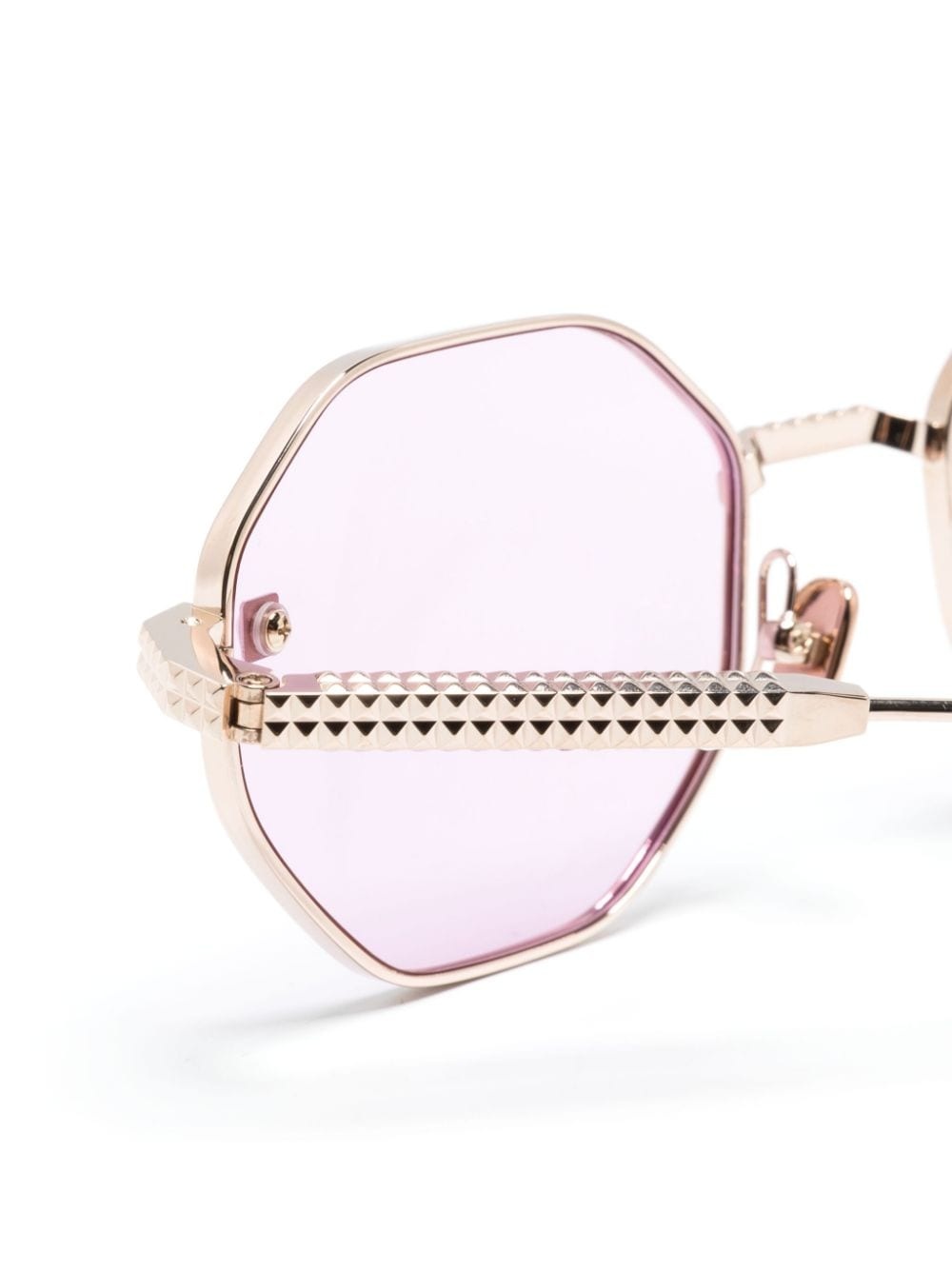 Rockstud geometric-frame sunglasses - 3