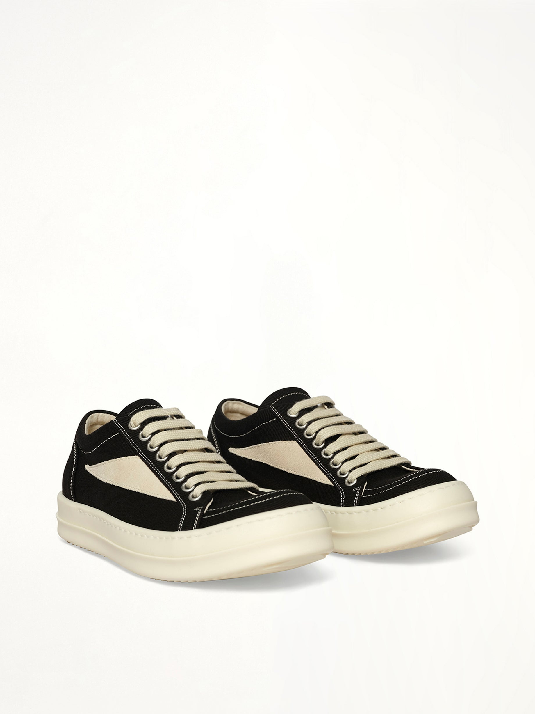 Vintage Sneaks in Black/Milk/Milk - 2
