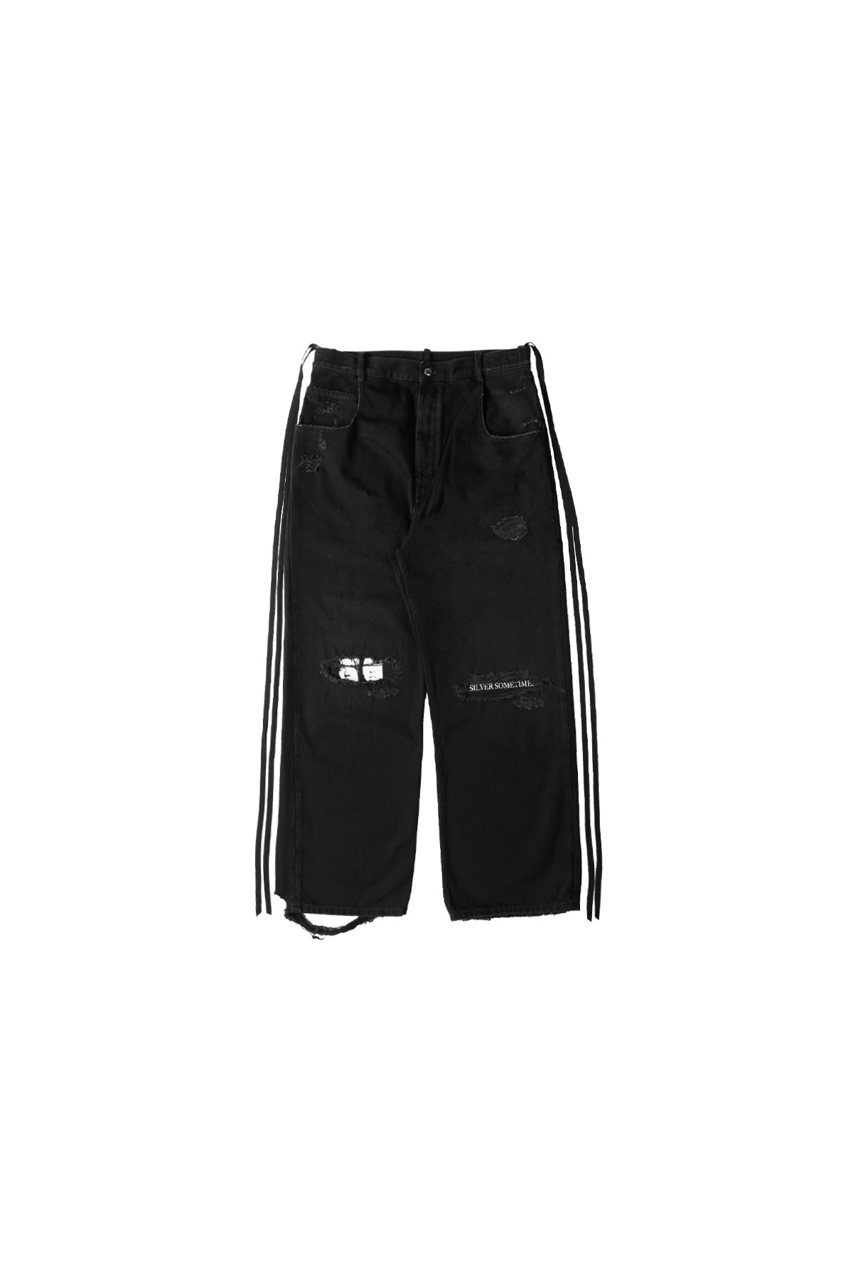 Ann Demeulemeester Olan 5-Pocket High Comfort Trousers Black - 1
