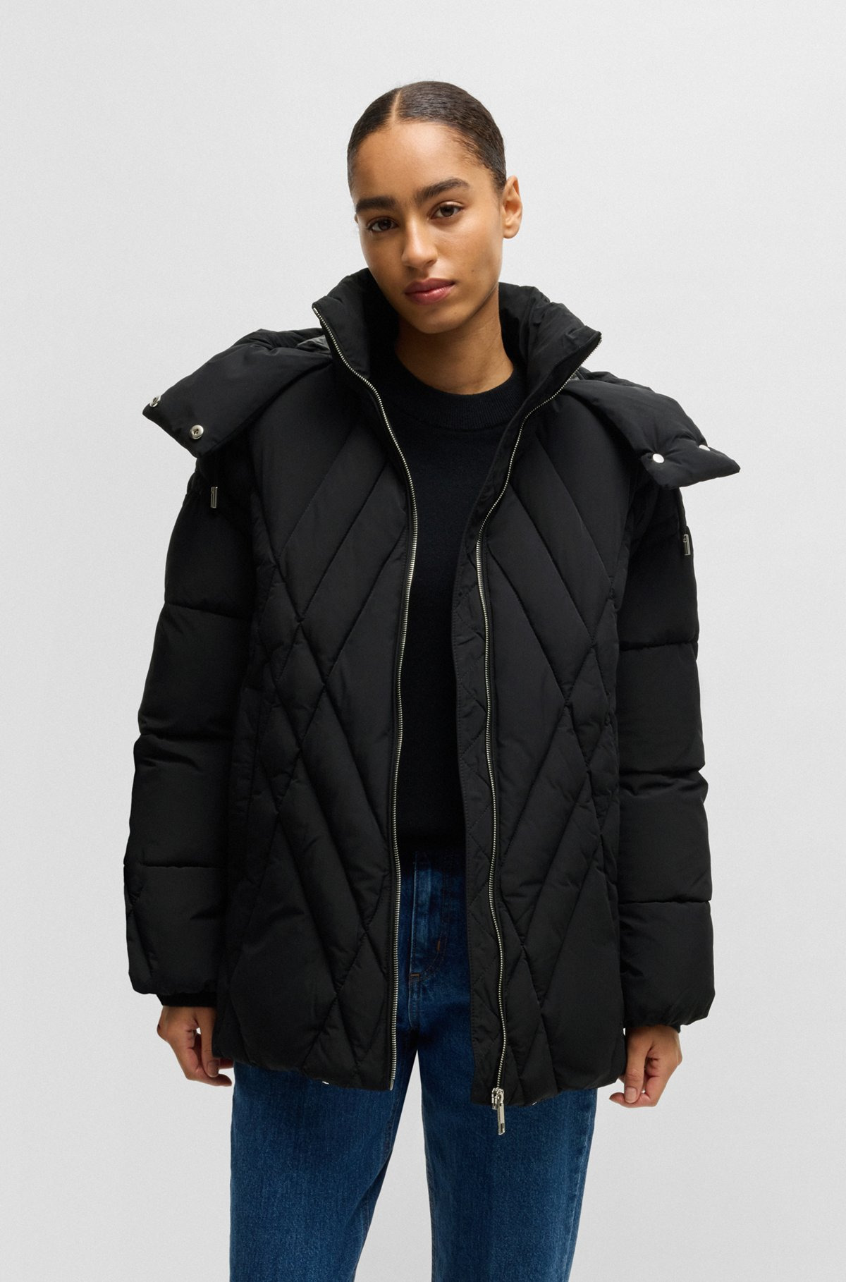 WATER-REPELLENT JACKET WITH SEASONAL QUILTING - 2