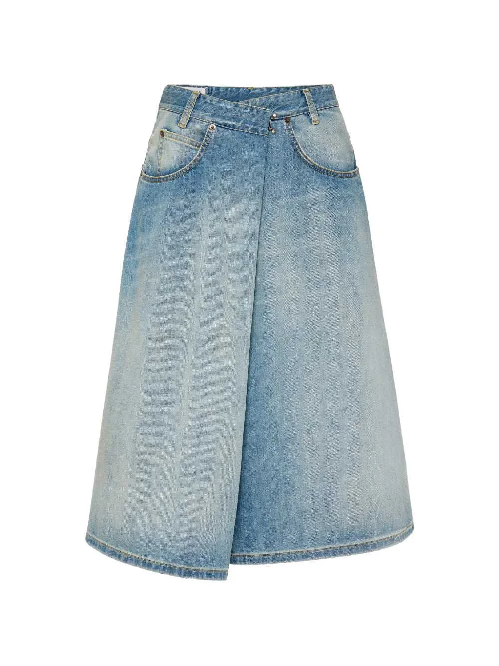 Maison Margiela Women Wrap-Style Denim Skirt - 1