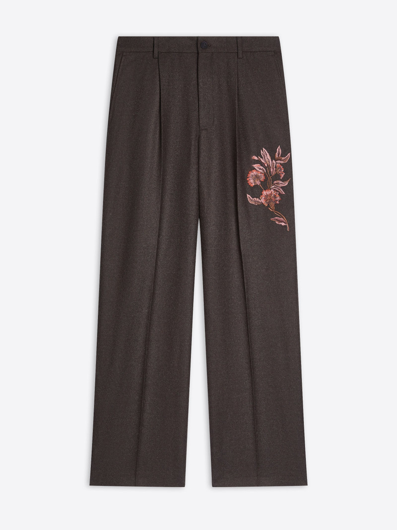 EMBROIDERED WOOL PANTS 1
