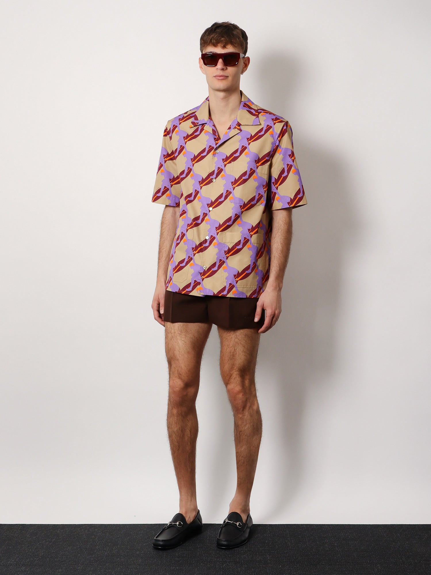 Gucci Bowling Cotton Popeline Shirt With All-Over Surfer Print - 2