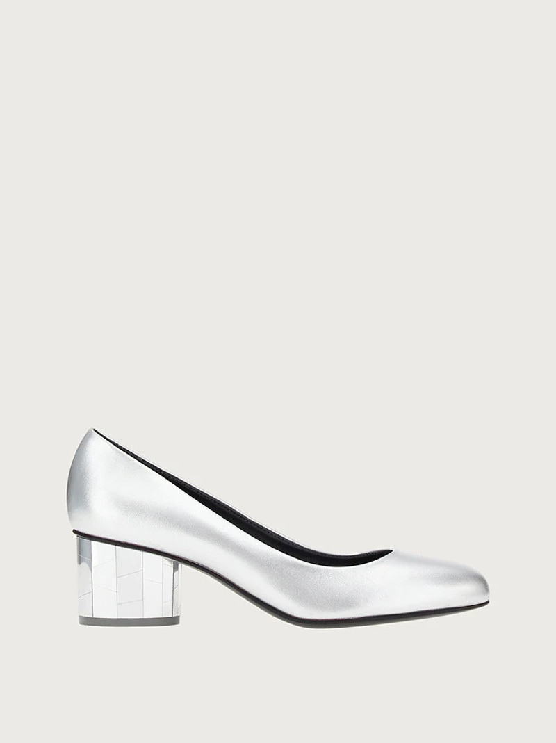 MIRRORED HEEL PUMP SHOE - 1