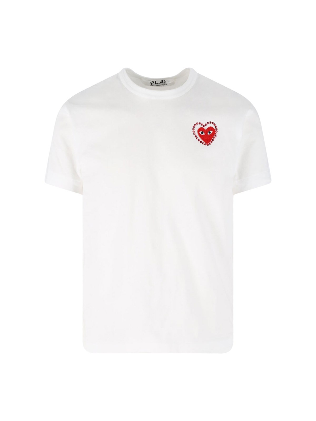 Comme des Garçons PLAY 'METALSTONE EMBLEM' STUDS T-SHIRT