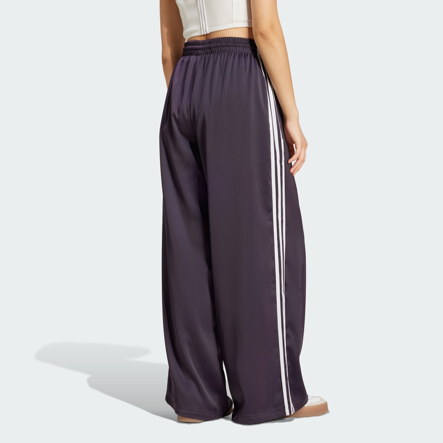 Adicolor Satin Wide Leg Track Pants - 3