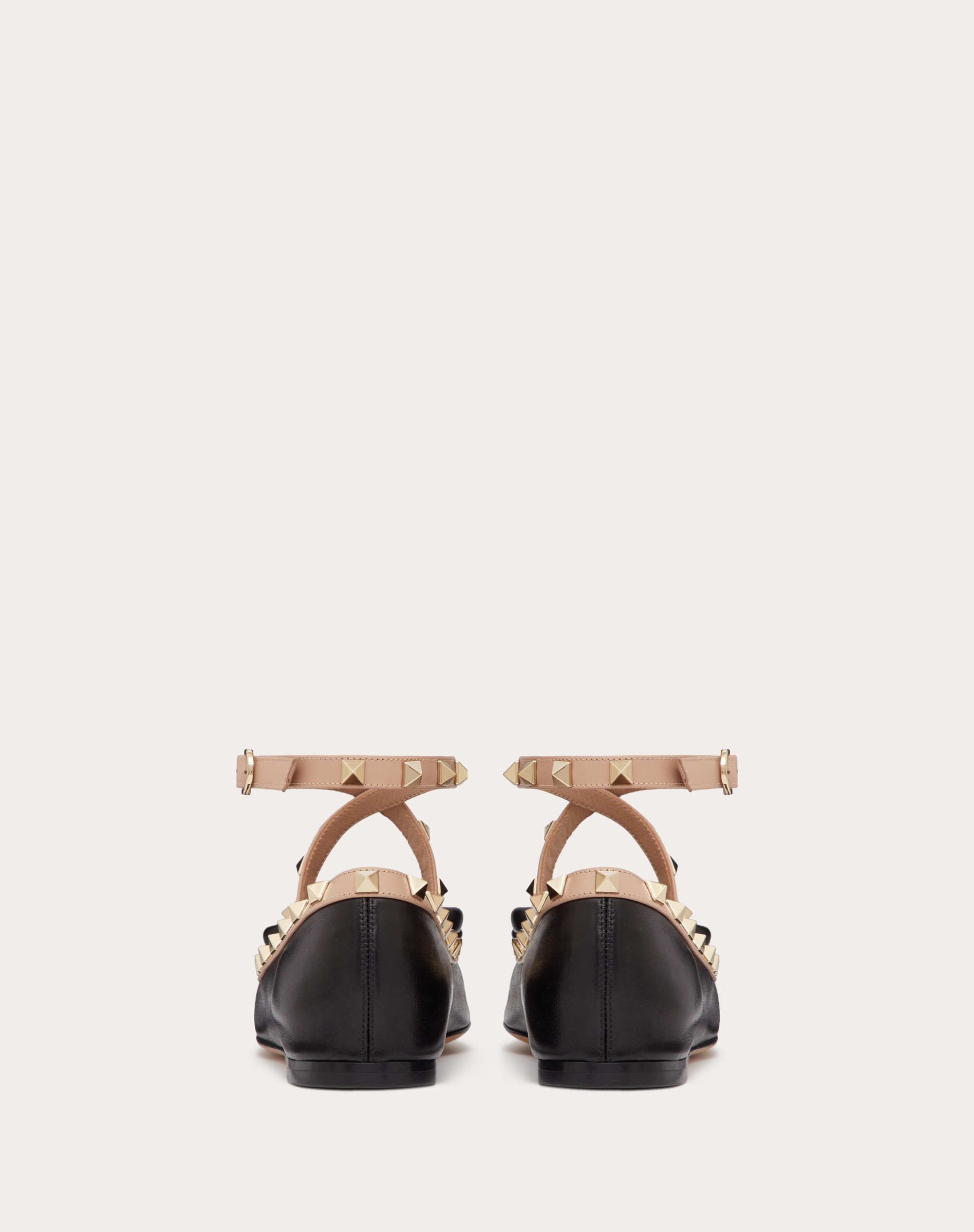 ROCKSTUD BALLERINA IN NAPPA LEATHER - 3