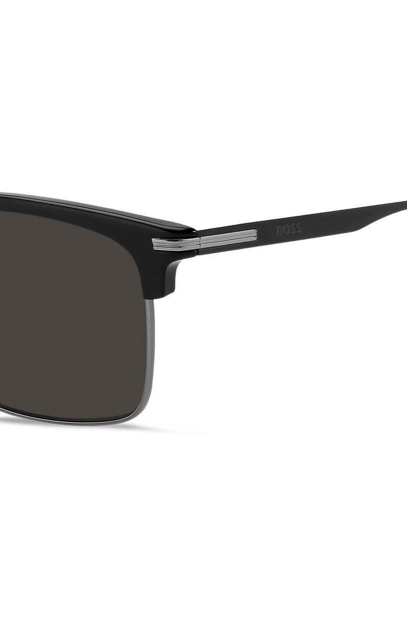 BOSS BLACK-ACETATE SUNGLASSES WITH STEEL TRIMS outlook