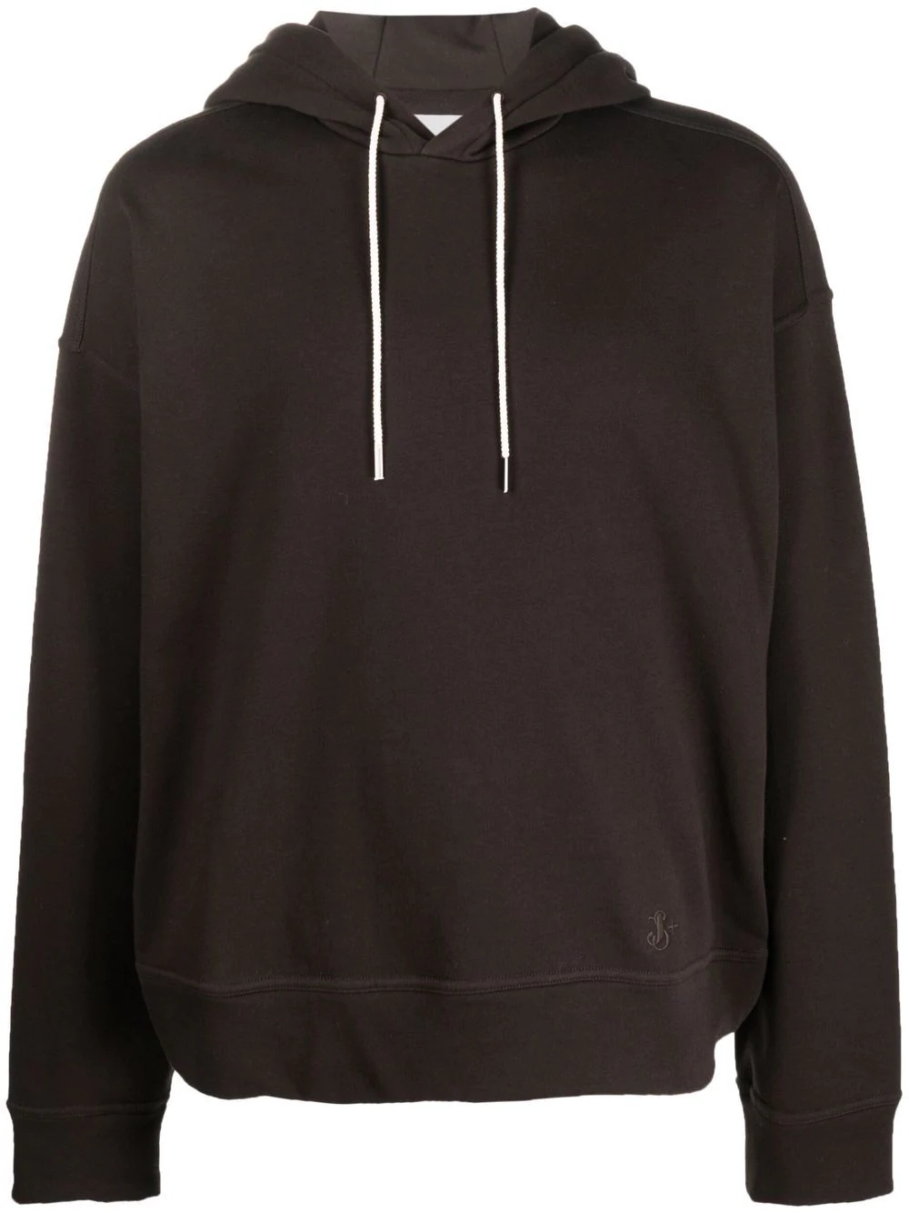 drawstring long-sleeve hoodie - 1