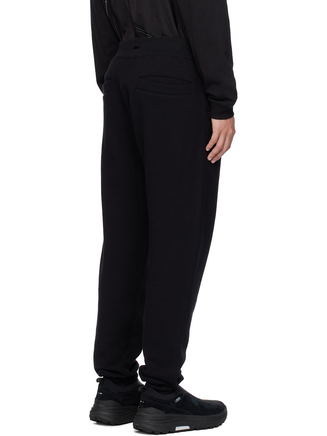 Black Tapered Sweatpants - 3