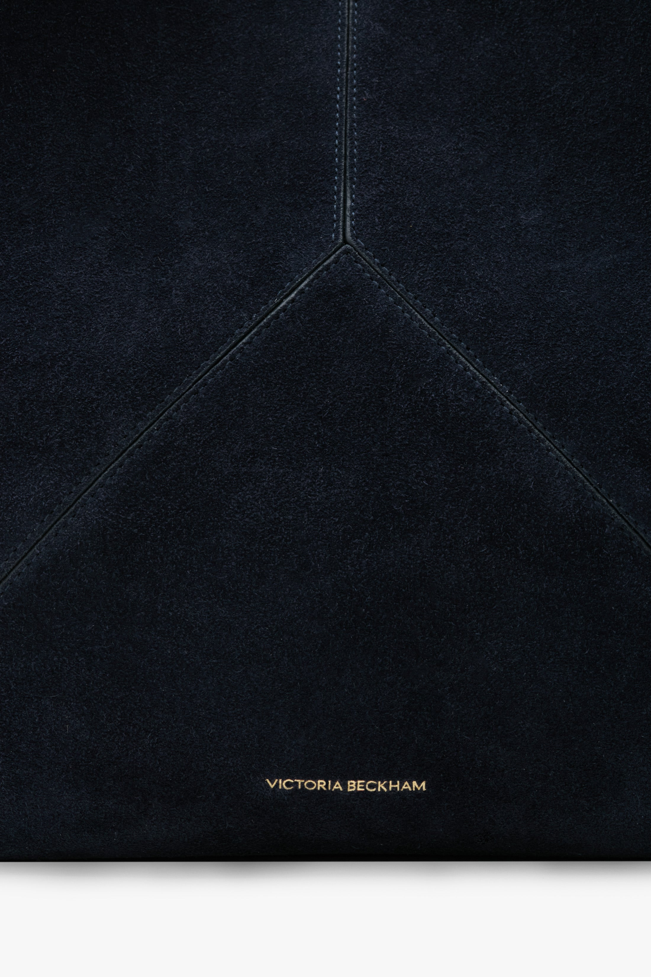 Victoria Tote In Navy Suede - 5