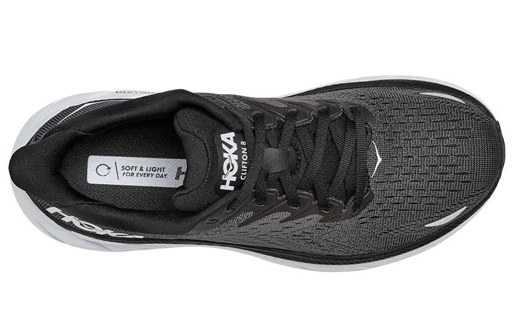 (WMNS) HOKA ONE ONE Clifton 8 'Black White' 1119394-BWHT - 3