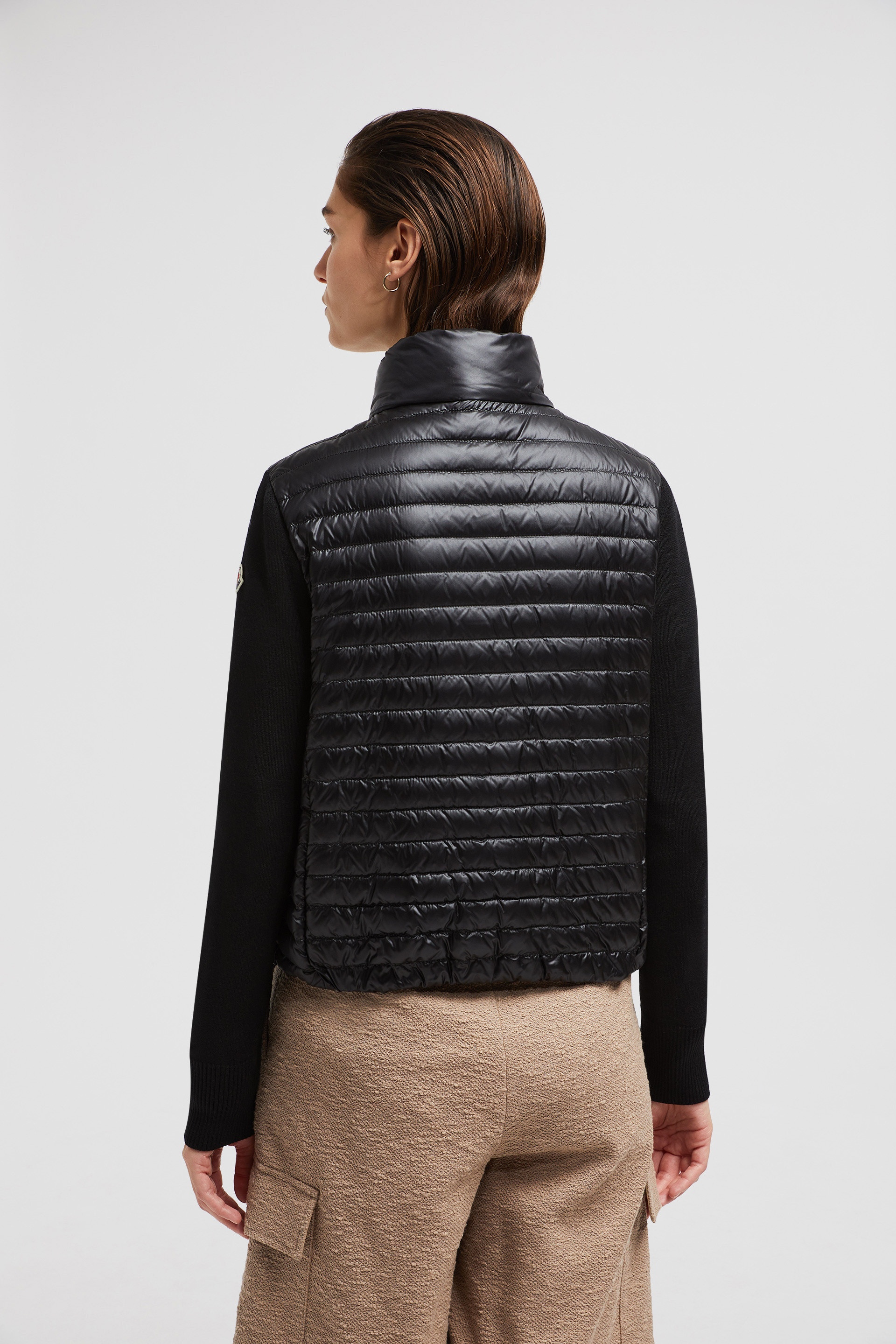 Padded Wool Zip-Up Cardigan - 5